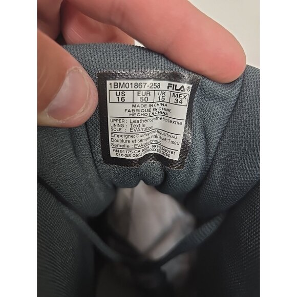 Fila Men's MB Night Walk 1BM01867 Basketball Shoe Gray Purple Size 16M - Picture 4 of 7